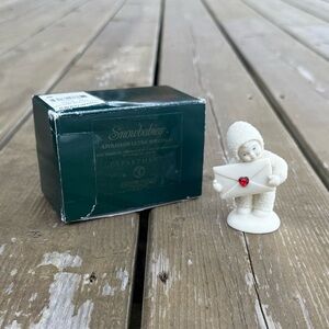 Department 56 Snowbabies Extra Special Delivery Ruby Swarovski Crystal Figurine